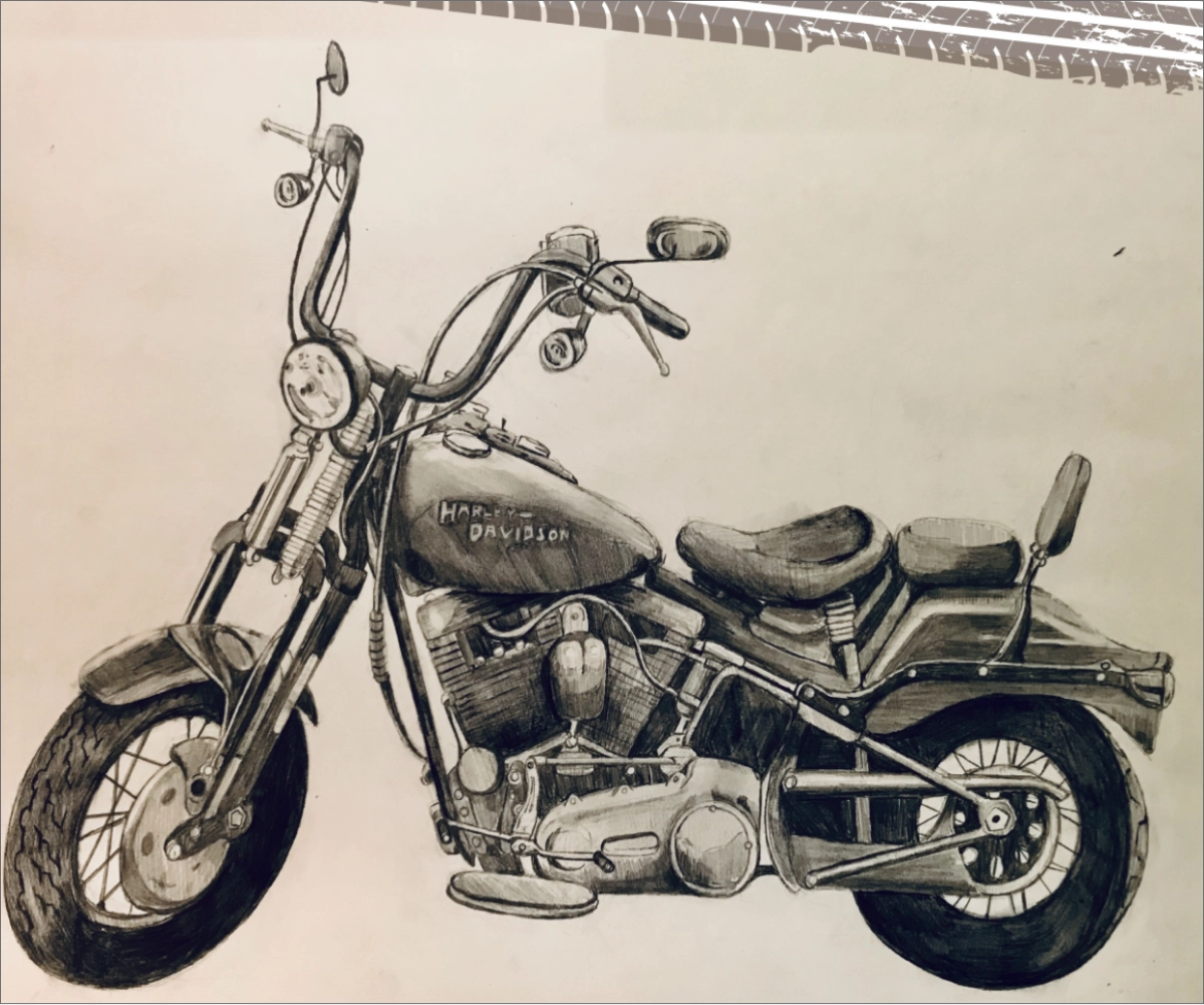 ハーレーダビッドソンのアート作品