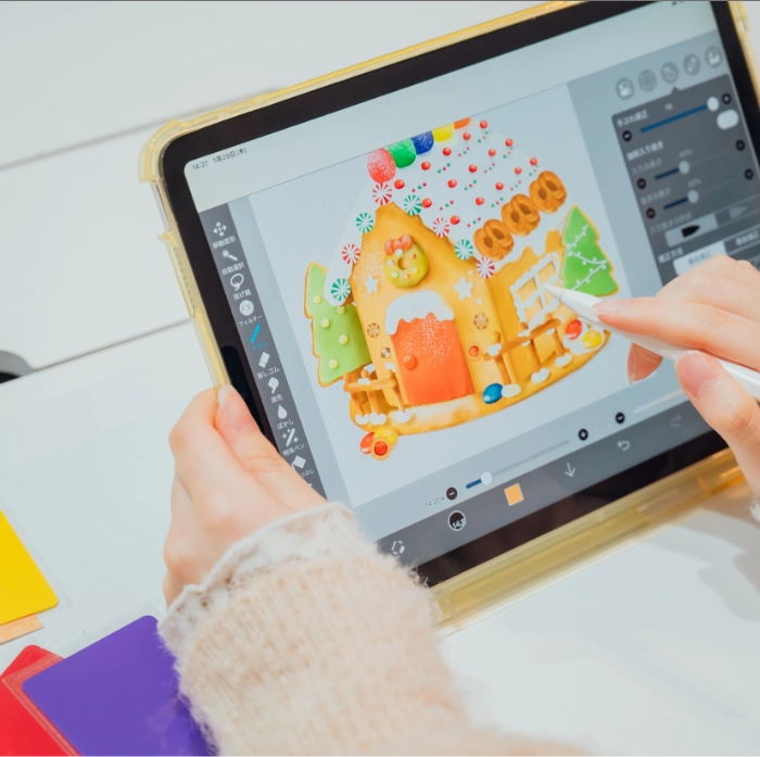 デザイン制作の様子